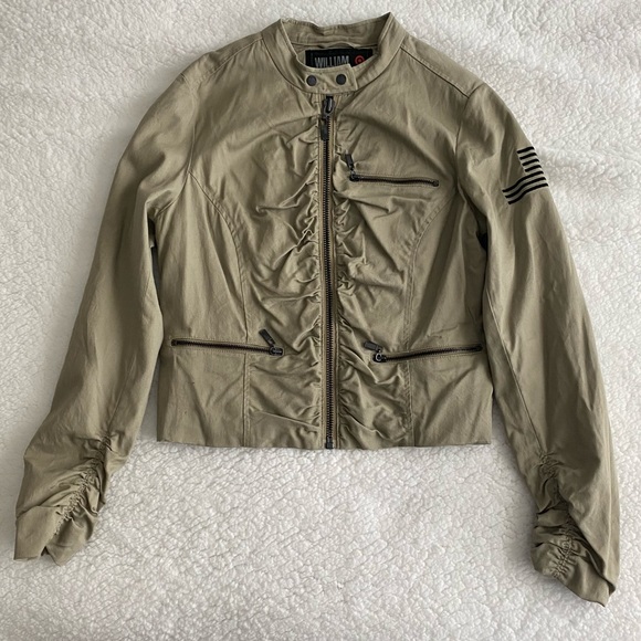 William Rast Target Ruched Utility Military Jacket - Picture 4 of 16